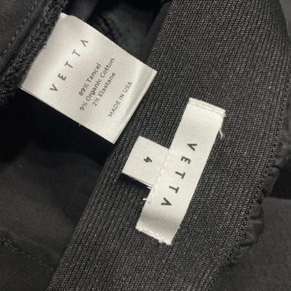 VETTA Slim Work Pant in Washed Black Size 4 - Picture 2 of 13